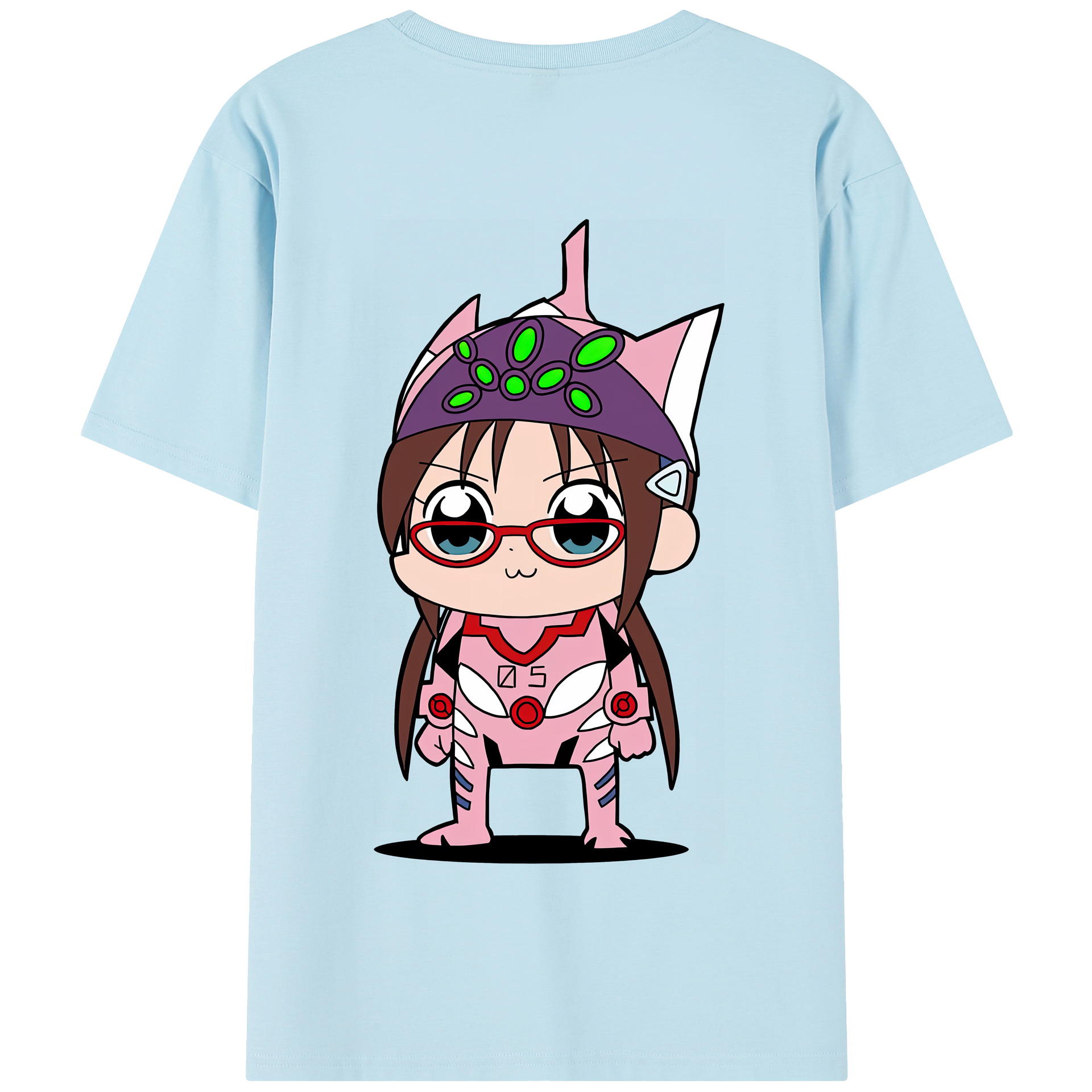 （画像用） EVA 新世紀エヴァンゲリオン 綿100％半袖Tシャツ（背面プリント）